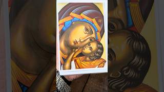 Іконографія • Відкритка • Богородиця Елеуса #howtopaint #shorts #greetingcard