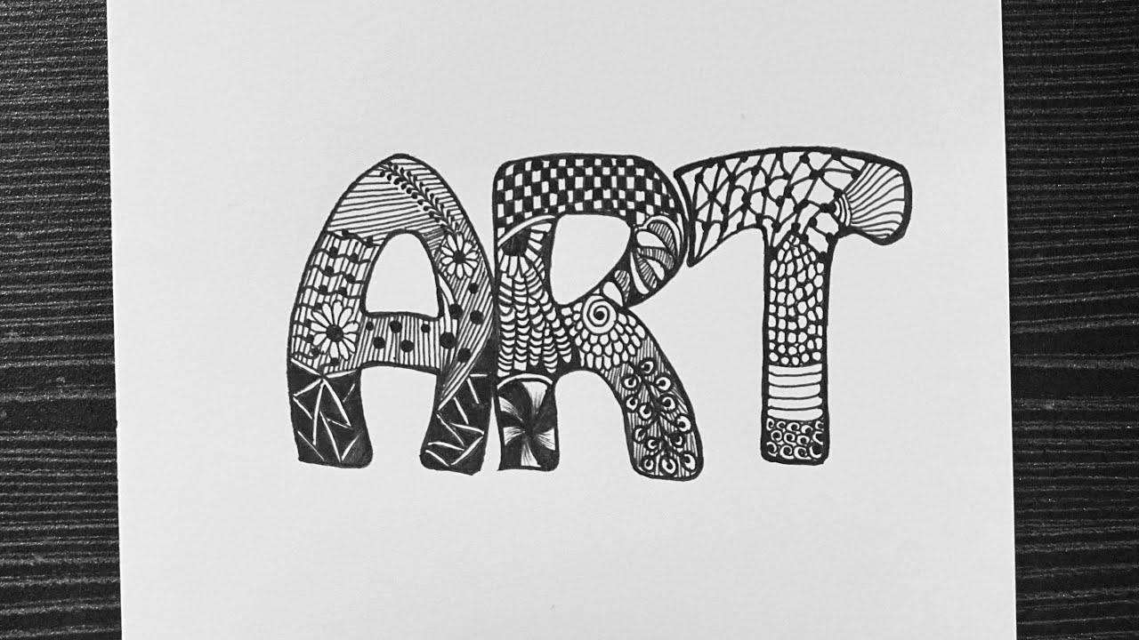 Word Art Drawing Ideas