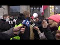 PŁONĘŁY OPONY I RACE - PROTEST ROLNIKÓW WE WROCŁAWIU