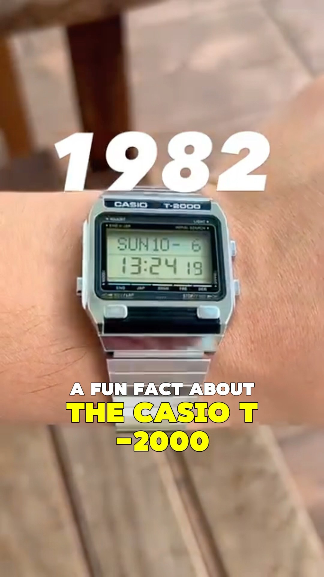 Vintage Dictionary watch Casio T-2000! #watch #casio #vintagecasio