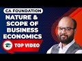 Nature & Scope of Business Economics | CA Foundation Economics Ch 1 | ICAI Exams | Chandan Poddar