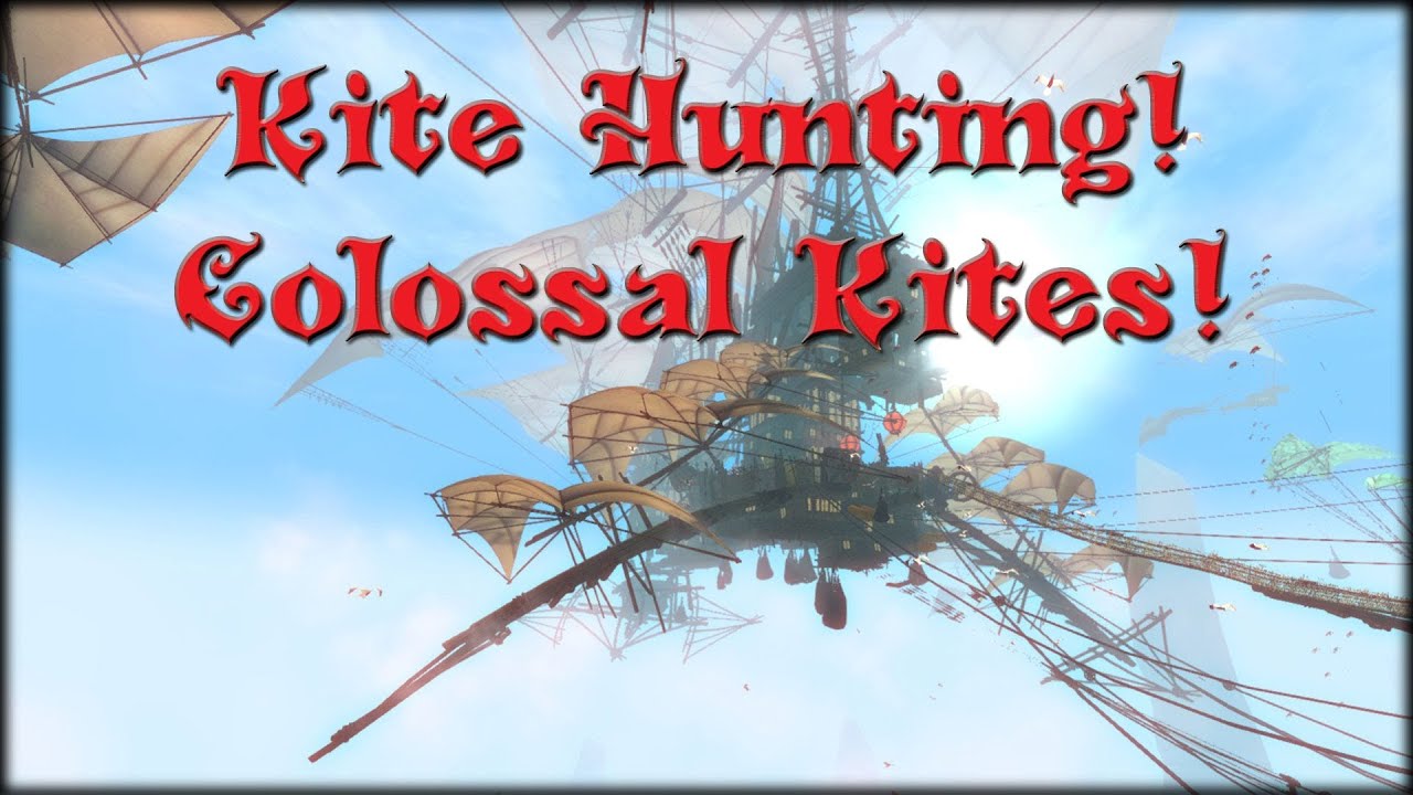 Guild Wars 2 - Colossal Kites Achievement! (Cliffside Fractal Kite)