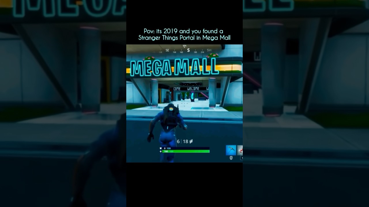 The Stranger Things Collab in the Mega Mall Fortnite 