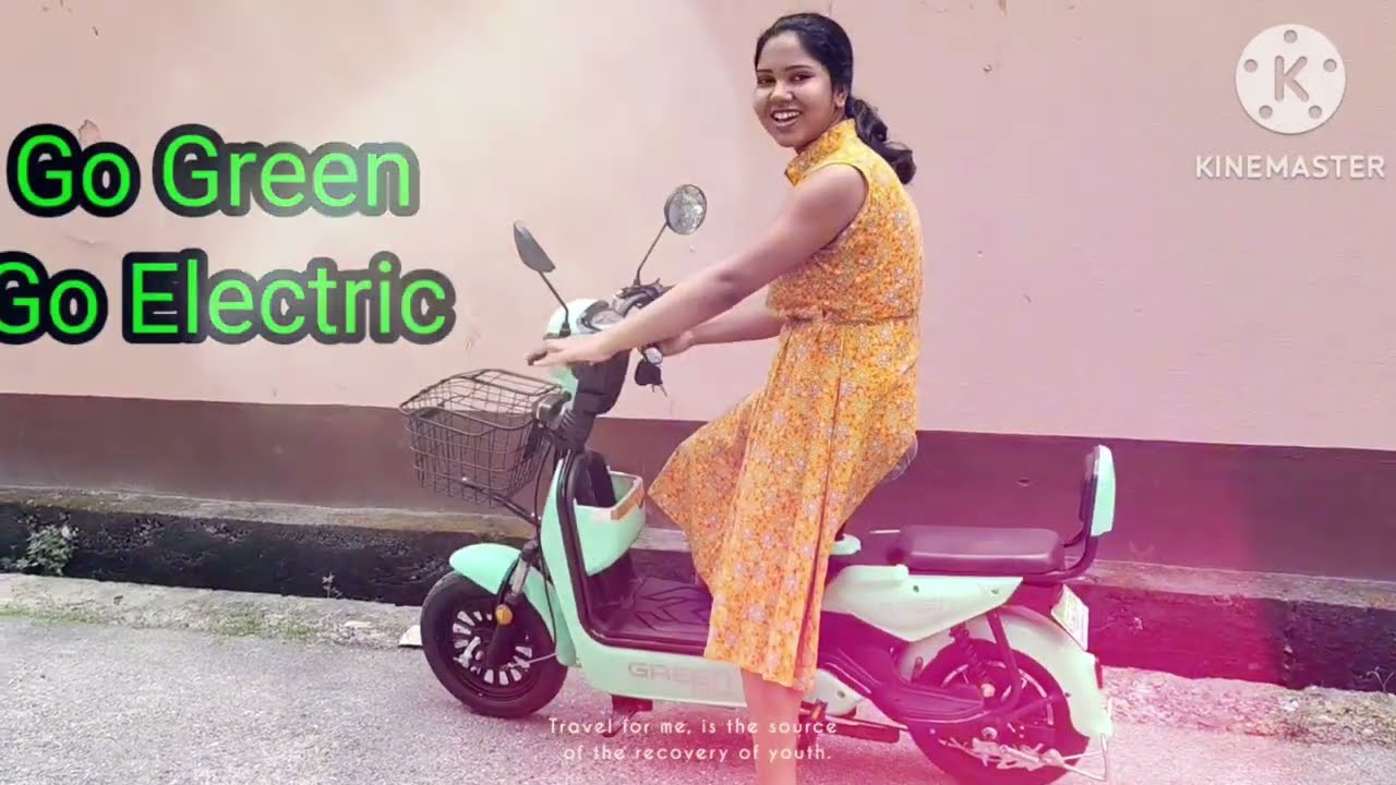 A test drive in our new udaan electric moped.Go green go electric ( watsapp 7029816115 )