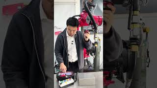 Drag-and-drop welding robot.#industrial #welding #robot #spraying #stamping