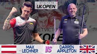 UK OPEN POOL CHAMPIONSHIP 2024 • MAX LECHNER VS DARREN APPLETON
