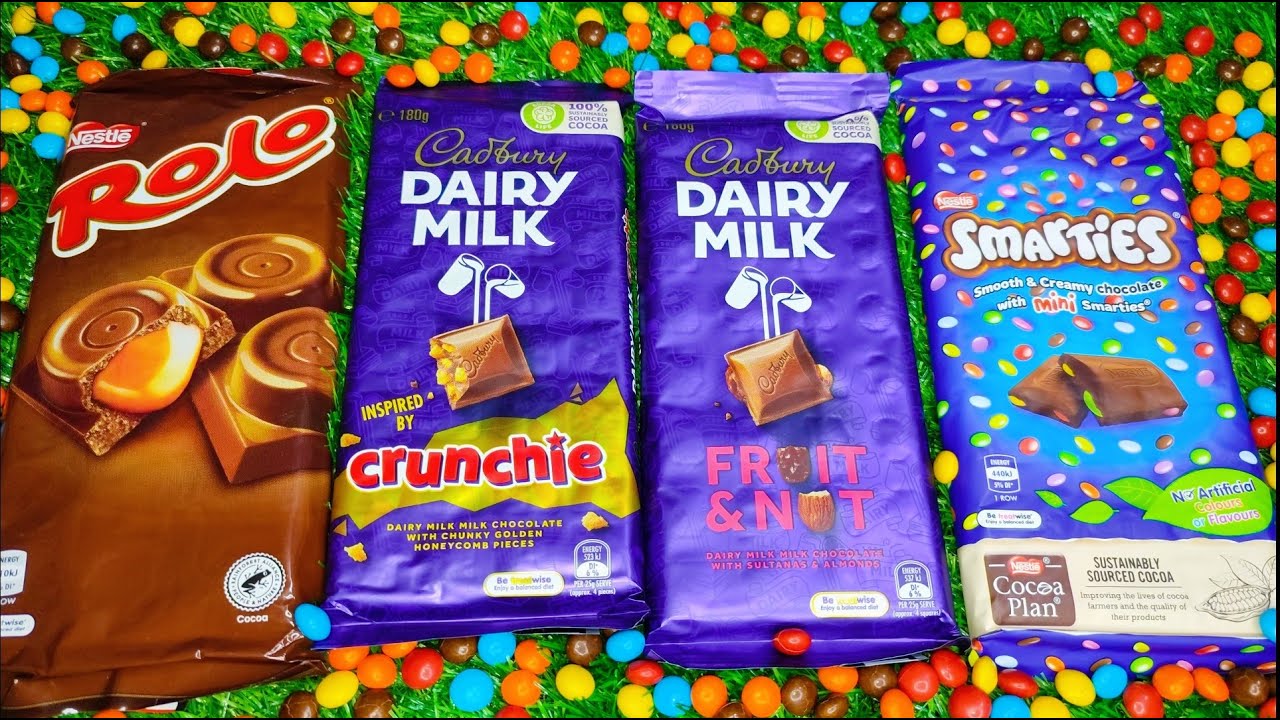 ASMR Filling Platter with Smarties, Rolo & Cadbury | ASMR lots of ...