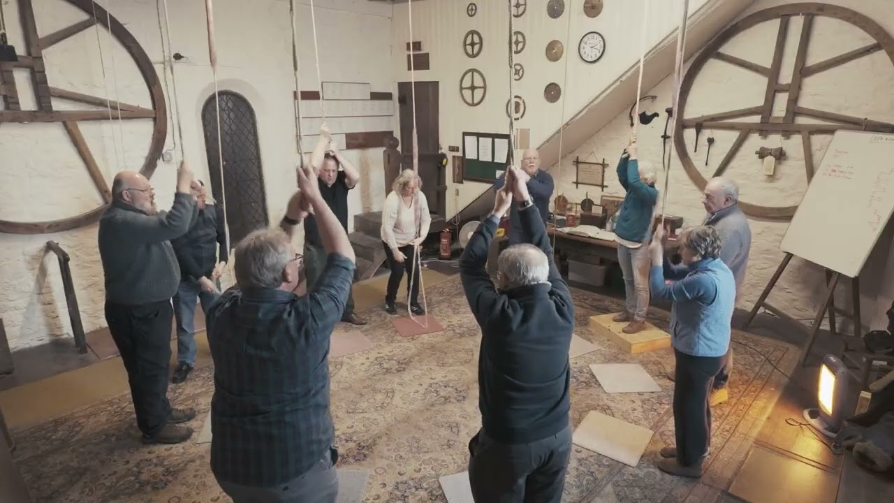 Bell Ringing at Clun, Shropshire - Lincolnshire Surprise Royal