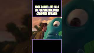 NO MORE HALO ON PLAYSTATION #halo #halocampaignevolved #halomemes #xbox #playstation