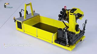 114 Metal Cargo Box & 7Ch Hydraulic Crane -- Applicable To All Lesu Full Dump Trucks