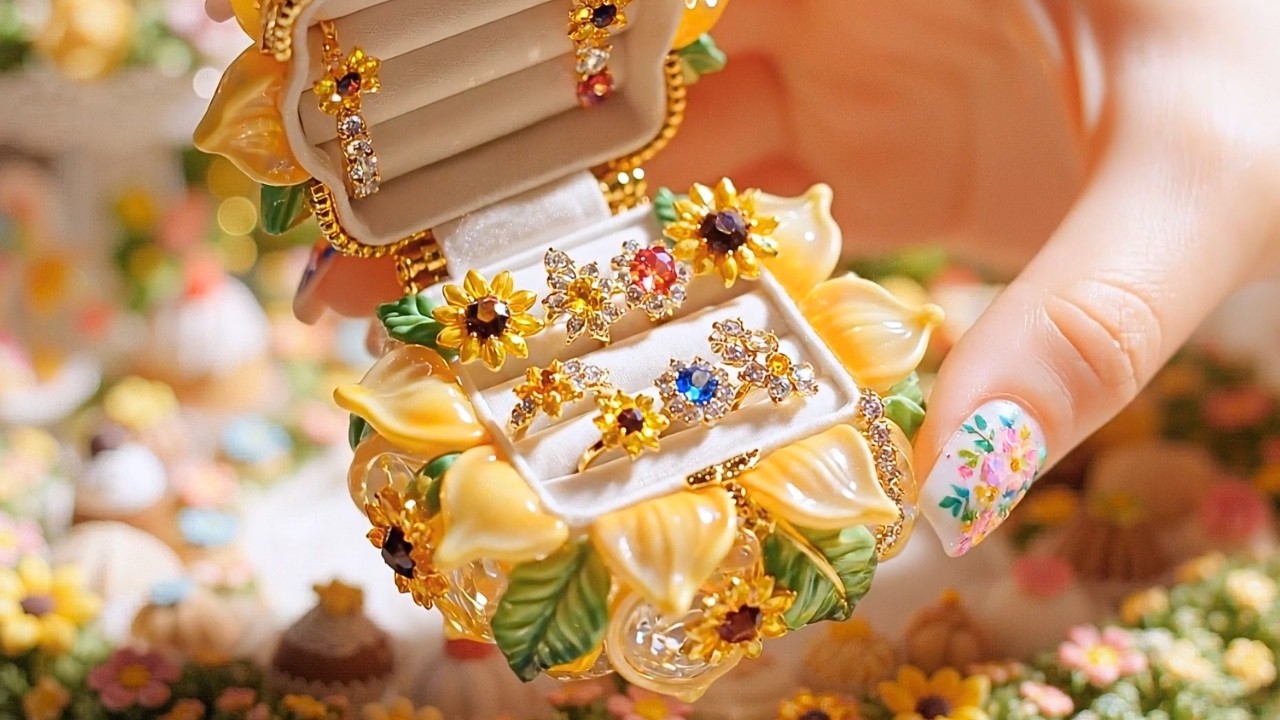 【AI ASMR】12ヶ月のミニチュアジュエリーボックス💠｜Miniature Jewelry Collection