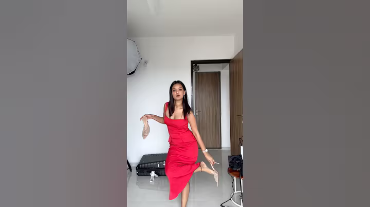 Mein *Laal Pari* 🧚‍♀️ ban gai?🤣Wore a*RED*dress 💃🏻 at an EVENT🙄😵‍💫#grwm #dress