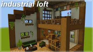 [Minecraft] Industrial vintage loft apartment 🌰🍃| aesthetic speedbuild