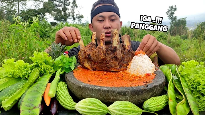 MUKBANG IGA PANGGANGSAYURAN SEGAR - LALAPAN MENTAH