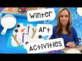 Winter art ideas for preschool prek and kindergarten