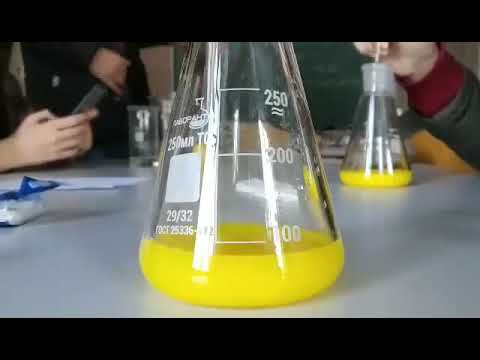 ტყვიის იონების დადგენა კალიუმის იოდიდის ხსნარით