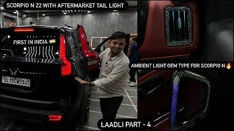 Scorpio N Aftermarket Tail light✅Modified scorpio n✅Scorpio n accessorie✅scorpio n z2 grab handle✅