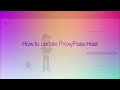 Update ProxyPass Host