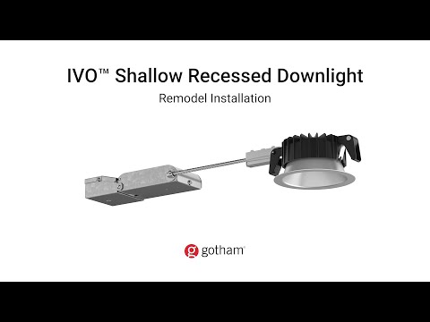 IVO™ Shallow Recessed Downlight - Remodel 