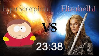 Дорога к разрыву в 10 очков! Пвп против Elizabeth1! Счёт: 23-38