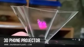 BLOW YOUR MIND! How to make a Smart Phone Hologram Projector (Fast Speed)