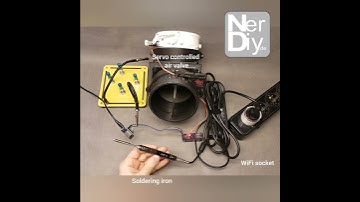 Dual butterfly valve setup that is controlled by the energy consumption of my soldering iron