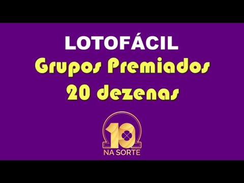 Grupos de 20 dezenas mais vezes Premiados na Lotofácil com 15 Pontos!