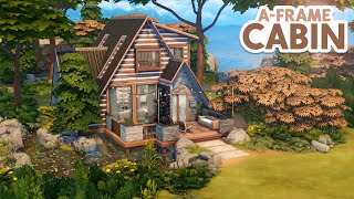 Modern A-Frame Cabin // The Sims 4 Speed Build