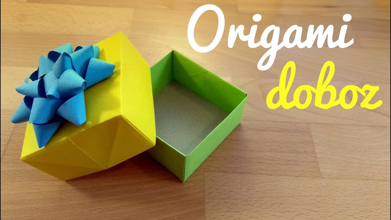 Papír ajándékdoboz készítése | Origami | Manó kuckó - YouTube