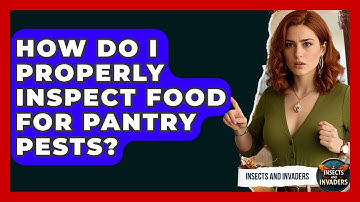 How Do I Properly Inspect Food For Pantry Pests? - Insects and Invaders