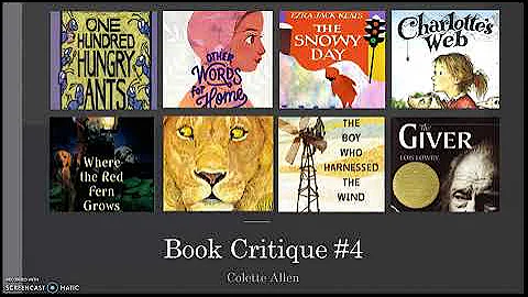 Colette Allen - Book Critique #4