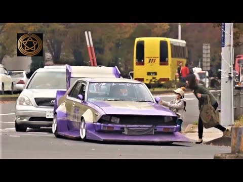 ヤンキーホーン 爆音コール炸裂 平成のお台場を駆け抜けた街道レーサー The Bousouzoku Style Car Run 旧車天国 ニューイヤーミーティング Youtube