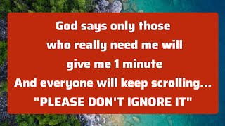 God Message For You Today, God Says:- My Son I am very sorry to tell this but...