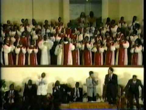 the late Phillip Britton directing the Greater St Stephen Mass Choir in 1991 pt 1