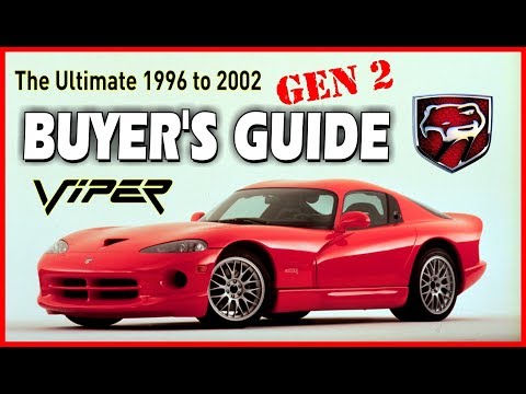Dodge Viper (Gen 2) Buyers Guide & Review 1996 - 2002 GTS & RT/10