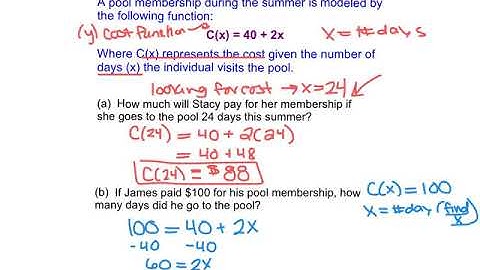 Ch3V6 - I can solve word problems written using function notation