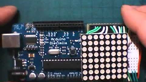 Arduino 8x8 LED Matrix Direct drive