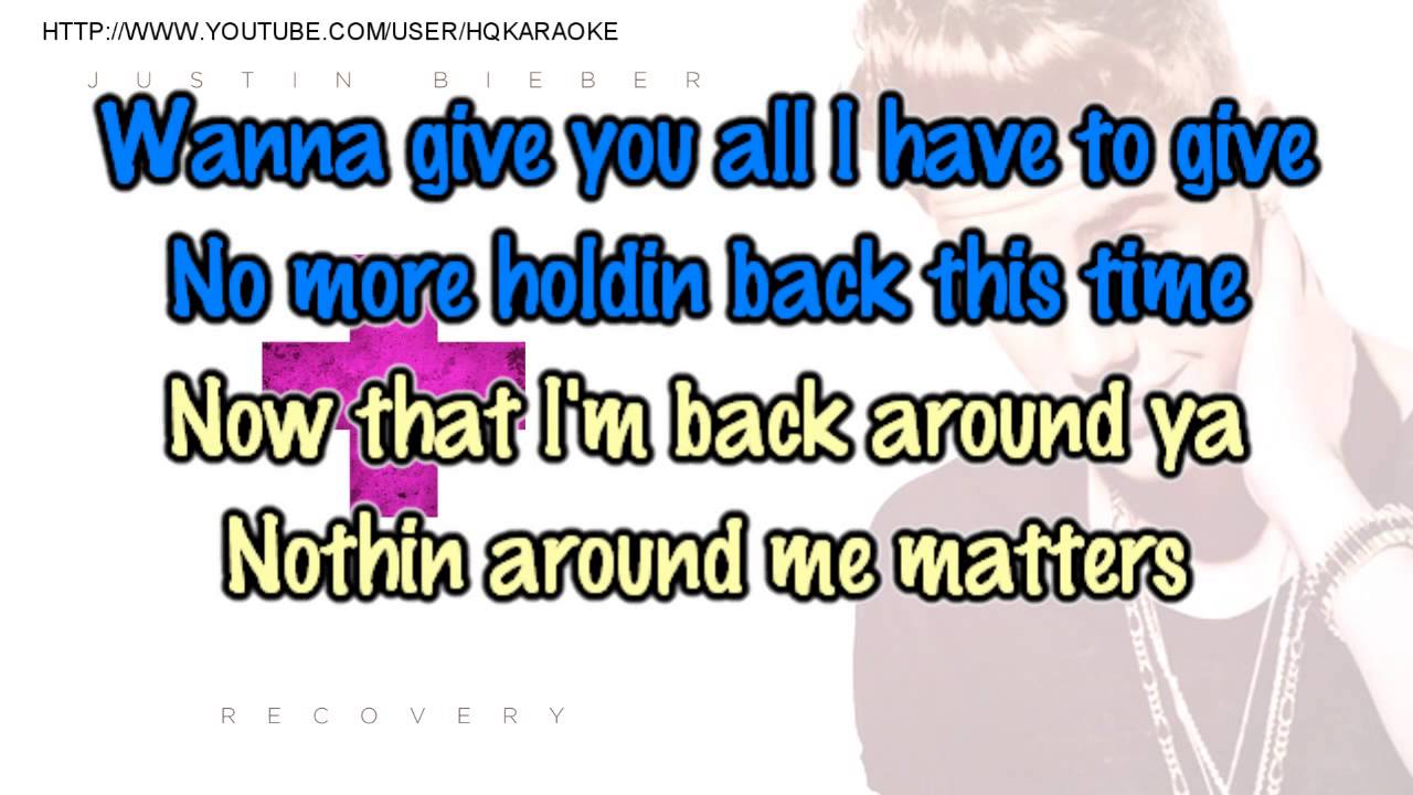 Justin Bieber - Recovery [Karaoke / Instrumental]