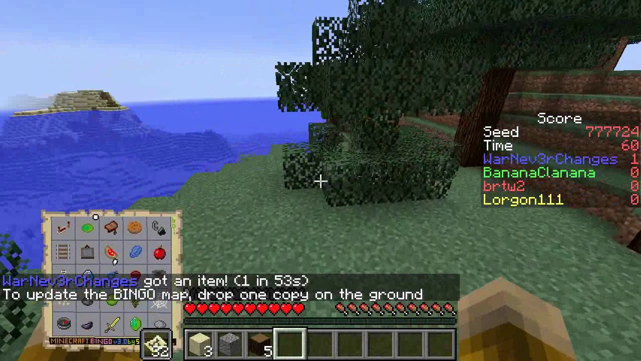 4-way versus! Minecraft BINGO v3.0