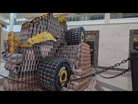 Local Architects College Students Help Create Massive Sculptures For Canstruction 