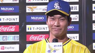 2020年9月12日 福岡ソフトバンク・武田翔太投手 高谷裕亮選手ヒーローインタビュー