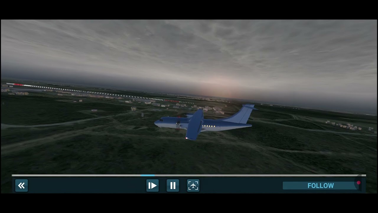 Flight Santos-Dumont Express ATR 42 SIMPLE LANDING  Ufa  🛬  DME Moscow