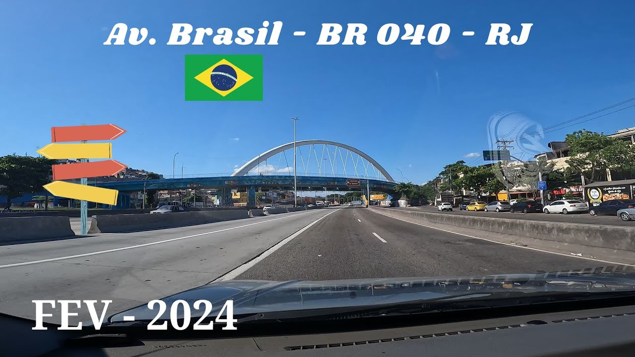 AV. BRASIL 🇧🇷 PARA BR 040 - RIO DE JANEIRO - 4K UHD 🚐