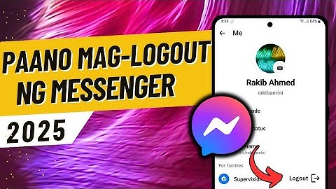 Paano mag-logout sa Messenger (2025)||  Paano mag-logout sa Facebook Messenger sa Android