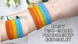Aggregate 74+ two color friendship bracelet best