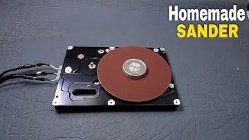 Homemade Sander Machine|Diy Sander | how to make Hard disk Sander | Electric Sanding Machine