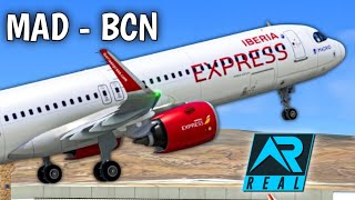 마드리드 → 바르셀로나 🌉 | 이베리아 익스프레스 A321neo | RFS 리얼 플라이트 시뮬레이터 screenshot 4