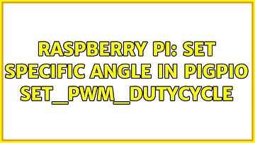 Raspberry Pi: set specific angle in pigpio set_PWM_dutycycle (2 Solutions!!)