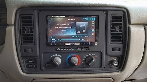 INSTALLING A DOUBLE DIN KIT IN MY 96 IMPALA SS CAME OUT NICE