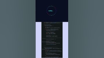 Mesmerizing Particles Loading Animation | HTML CSS JavaScript Visual Effect